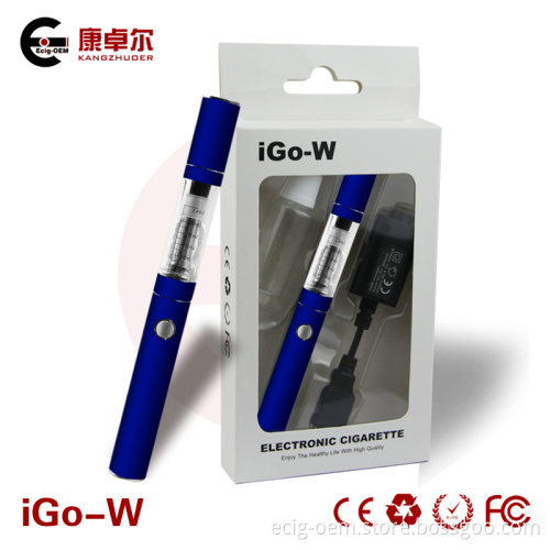 E Cigarette Pen Style EGO W with E Smoking Unique Pack